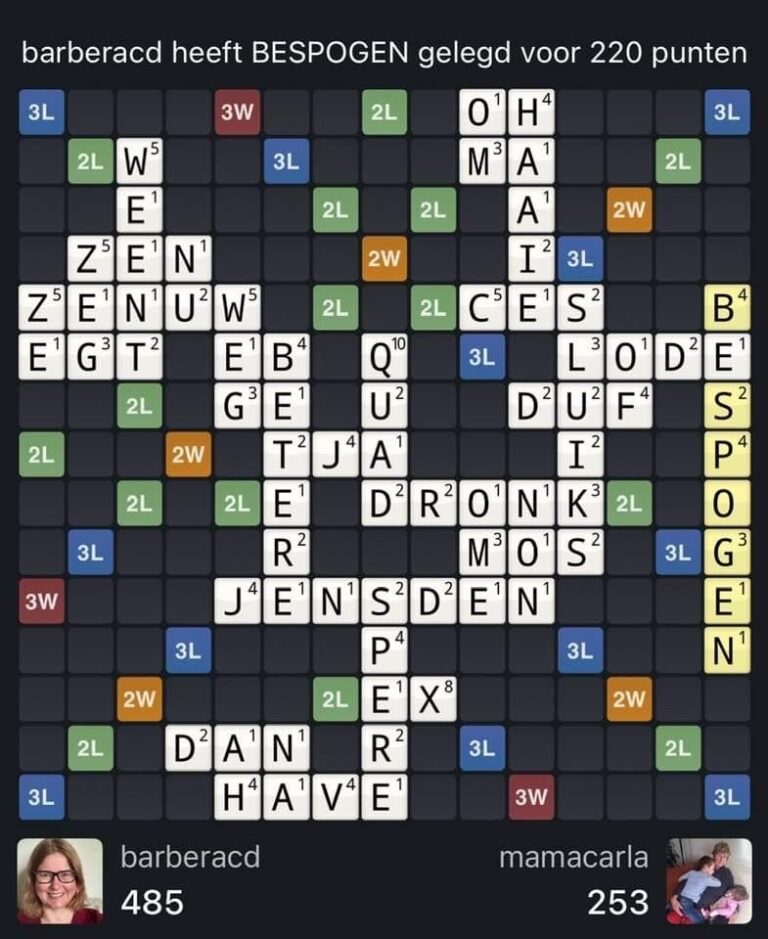 Bespogen voor 220 punten (Normaal) Wordfeud Pro